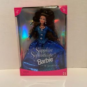 1997 Sapphire Sophisticate Barbie Doll Special Edition Vintage Mattel 16692